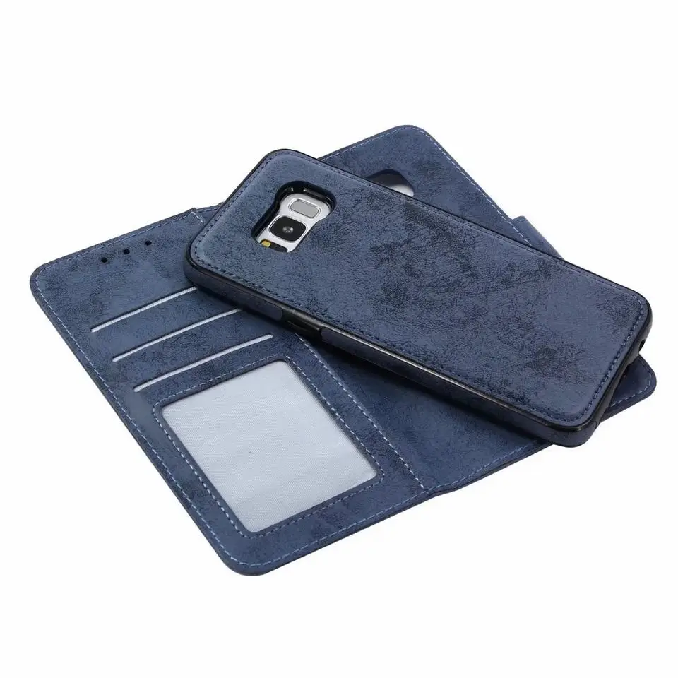 2 in 1 Flip Cover For Samsung Galaxy S8 Plus Case Luxury Leather Wallet Phone Cases |