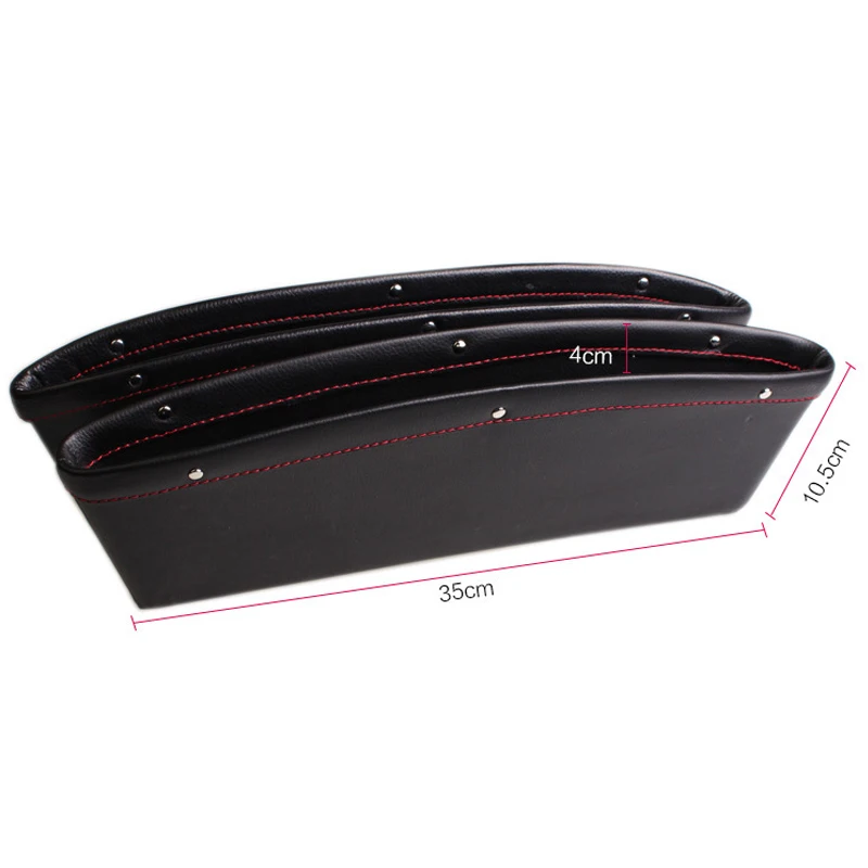 Car Seat Crevice PU Leather Leak-Proof Storage Box for Abarth Mazda 6 CX-5 Kia Ceed Rio 3 4 Cerato Picanto Sorento Mini Cooper