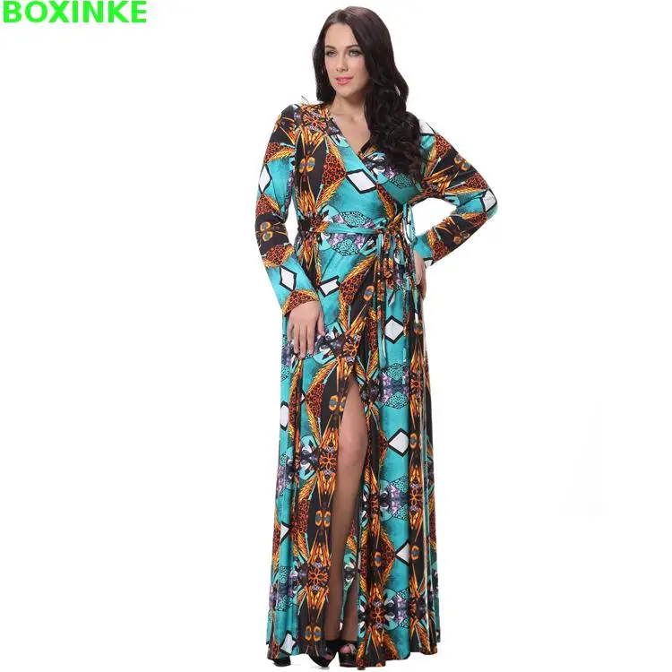 Vestidos Mujer ограниченная серия женское платье с принтом новое осеннее глубоким v
