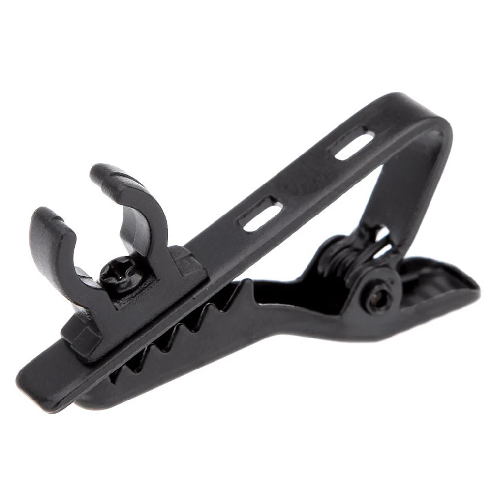 

PLA-4 x microphone lapel tie clip for Lapel Lavalier Mic (Black)