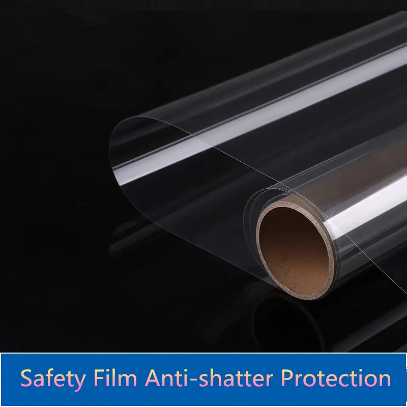 0.5x1m 4 Mil Safety Window Film Clear Film UV Protection Film Anti shatter Film Resistin