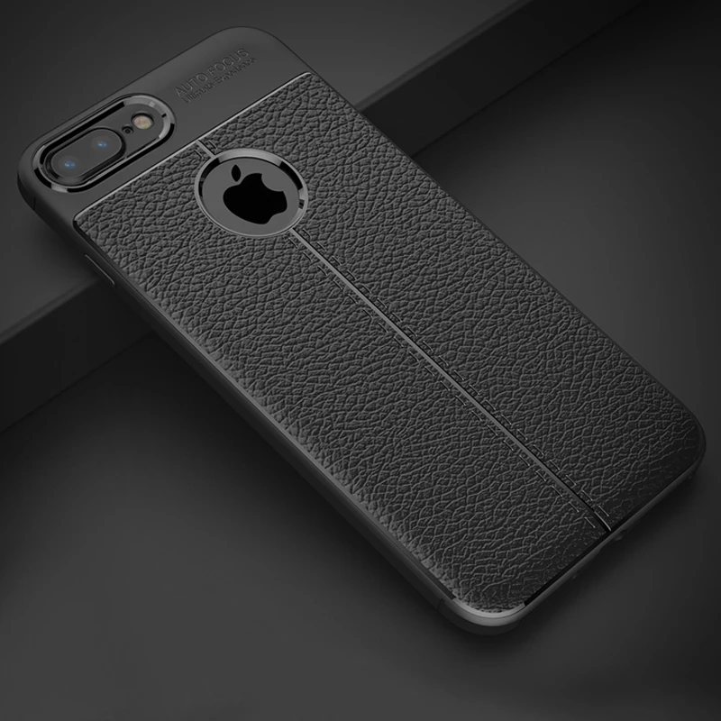 Роскошный кожаный чехол YUETUO i из ТПУ для телефона etui coque cover case for iphone 8 plus apple