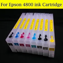 8 color Refill ink cartridge for epson 4800 with chip resetter stylus pro 4800 chip reset for epson gs 6000 ink resetter with pro gs6000 chip resetter