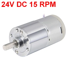 

UXCELL New Arrival 1PCS ZGA37RG DC 24V 15RPM 7.2W Gear Motor High Torque Reduction Gearbox Eccentric Output 15x6mm D Shaft