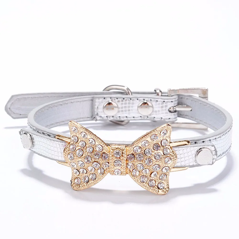 sparkly dog bow tie