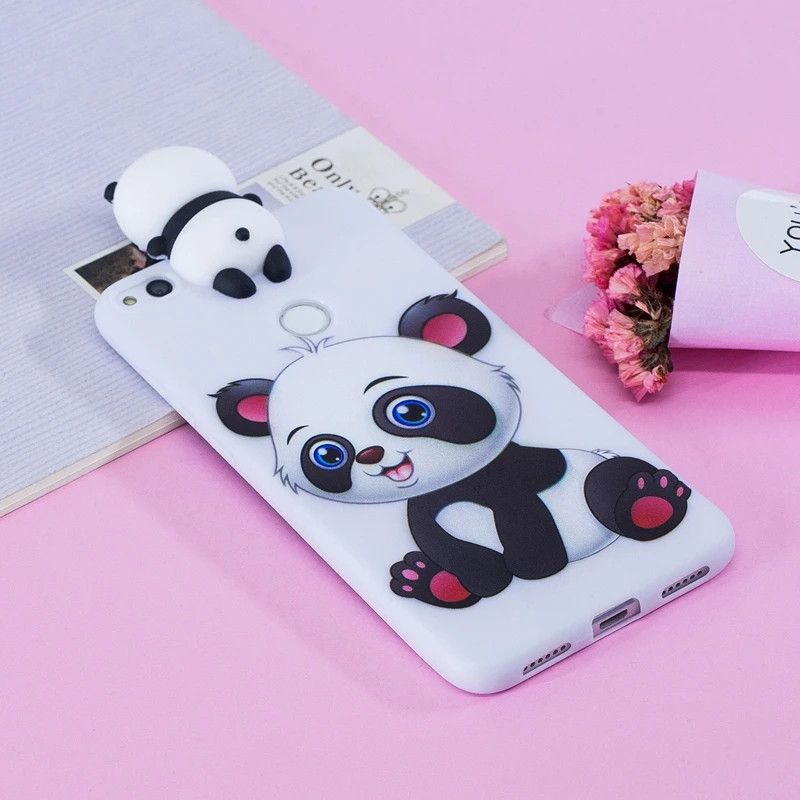Для Coque Huawei P8 Lite 2017 чехол 3D мультяшный Кот Панда Мягкая силиконовая задняя крышка