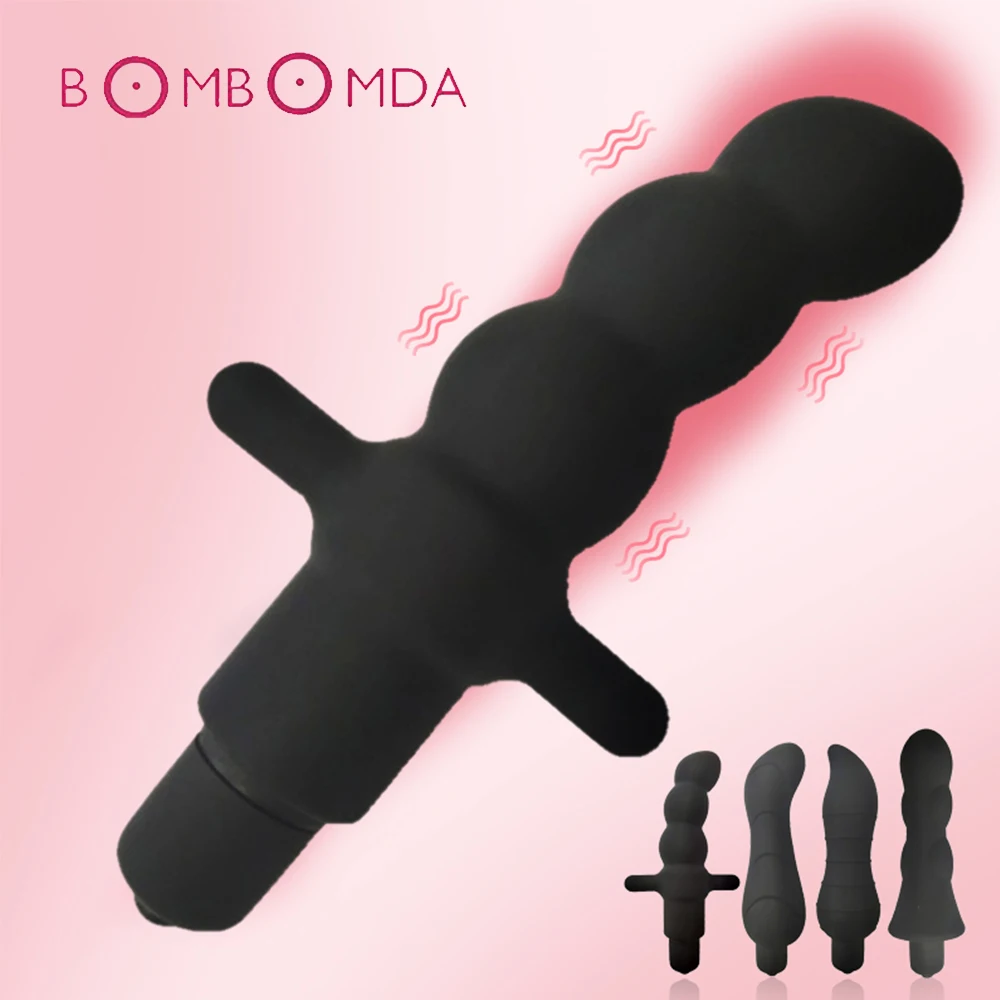 10 Speed Vibration Bullet Silicone Vibrating Dildo Butt Plugs Anal Vibrator For Men Masturbator Sex Toys Adult Products | Красота и