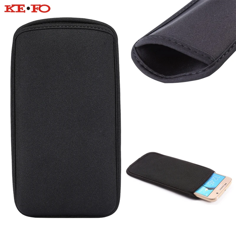 

KEFO Universal Case Cover For Iphone X 10 5S SE 6 6S 7 8 Plus 8Plus Waterproof Soft Flexible Neoprene Phone Pouch Bag Sleeve
