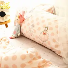 Cute princess bedding set teen kid girl cotton twin full queen king single double home textile