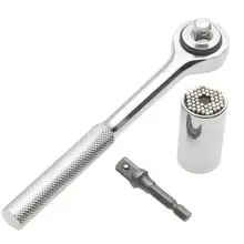 1 set 7 19mm Universal Torque Wrench Head Set Socket Sleeve Power Drill Ratchet Bushing Spanner