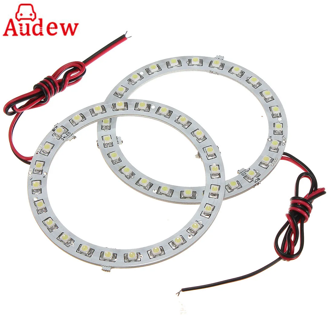 

12V 80mm Xenon White Car Angel Eyes LED Headlight For BMW SMD LED Ring Car Auto Light