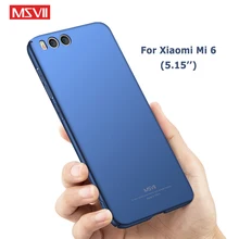 MSVII для Xiaomi mi 6 X чехол-накладка Тонкие Матовые чехлы для Xiaomi mi 6 Чехол Xio mi A2 Жесткий Чехол для Xiaomi mi 6X mi 6X чехол s