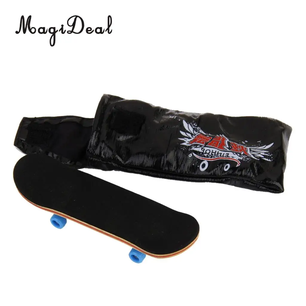 MagiDeal 1Pc Wooden Mini Fingerboard Skateboard Sport Games for Collection Office Desk Pub Classroom Decor Kids Novelty Gag Gift
