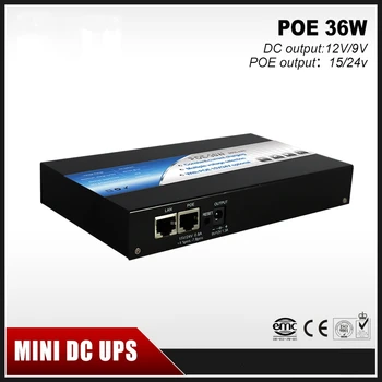 

Mini Portable UPS with 15/24VDC POE (Power Over Ethernet) & 9/12VDC Interface Max 36W Output & 8800mAh Lithium Battery Built-in