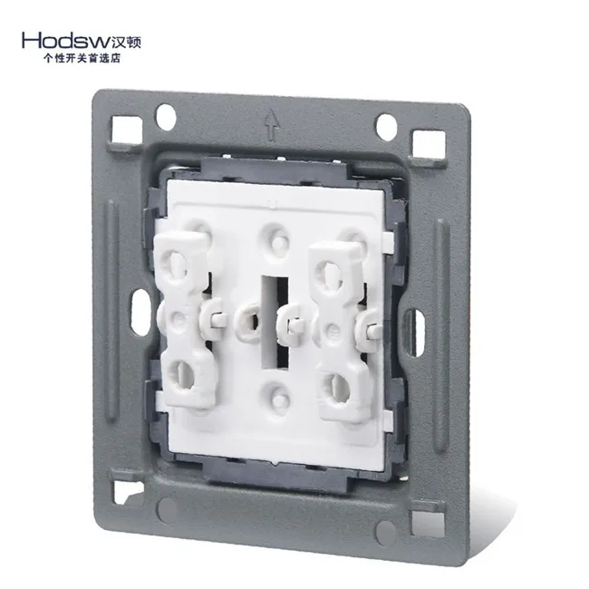 Retro Wall Switch 2 Gang 2 Way  White Light Switch Panel 10A AC110-250V interrupteur mural (7)