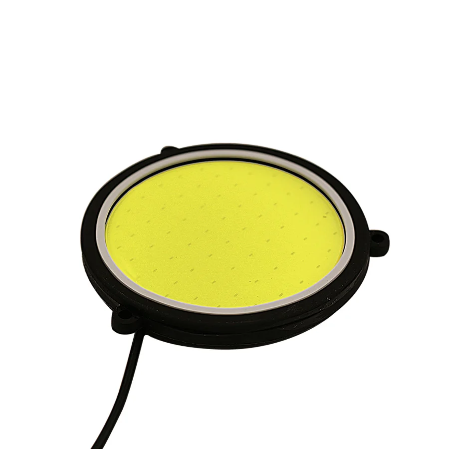Car DRL Daytime Running Light Flexible Round Shape White LED Lights Driving lamp COB Lights car-styling 2PCS 12V DC 90mm Car DRL Daytime Running Light Flexible Round Shape White LED Lights Driving lamp COB Lights car-styling 2PCS 12V DC 90mm