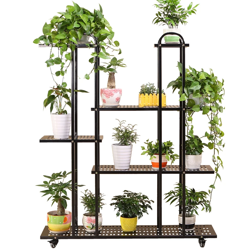 

Potted display shelf living room flower stand. Floor type balcony flower stand. Plant flower pot shelf
