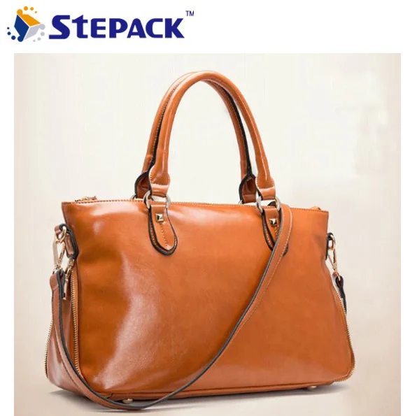 

Best Fashion 2015 Genuine Leather Women Messenger Bags Shoulder Handbag Oil Wax Women Bag Cowhide Casual Tote Free Ship WBG1040