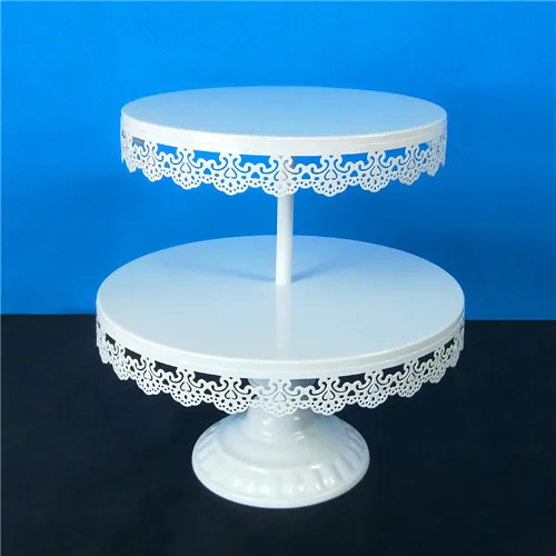 2layer2 Tobs 1 шт. белая подставка для пирогов и кексов поднос кружевной край украшение дома десертный стол поставщики для свадебных торжеств Инструменты для торта - Цвет: 2layer2