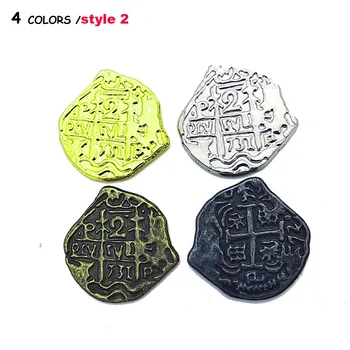 

Pirate European Treasure Spain Doubloon gold coin Difference colors toy coins for choose 1pcs/lot