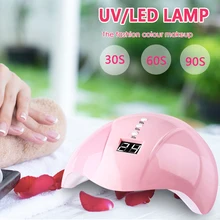 36 Вт УФ лампа Светодиодный лампа для ногтей Сушилка для ногтей для всех гелей для ногтей солнечного света инфракрасный чувствительный 30/60/90s таймер Смарт индукция лампы для ногтей
