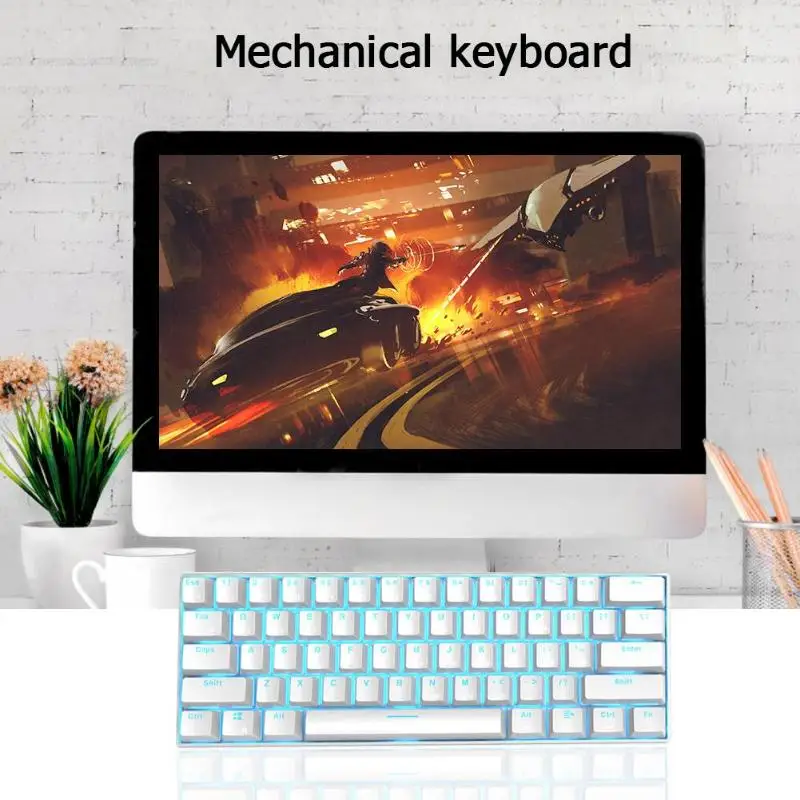  RK61 Mechanical Keyboard Wireless Bluetooth Backlight Gaming Office Keyboard Support Dropshipping