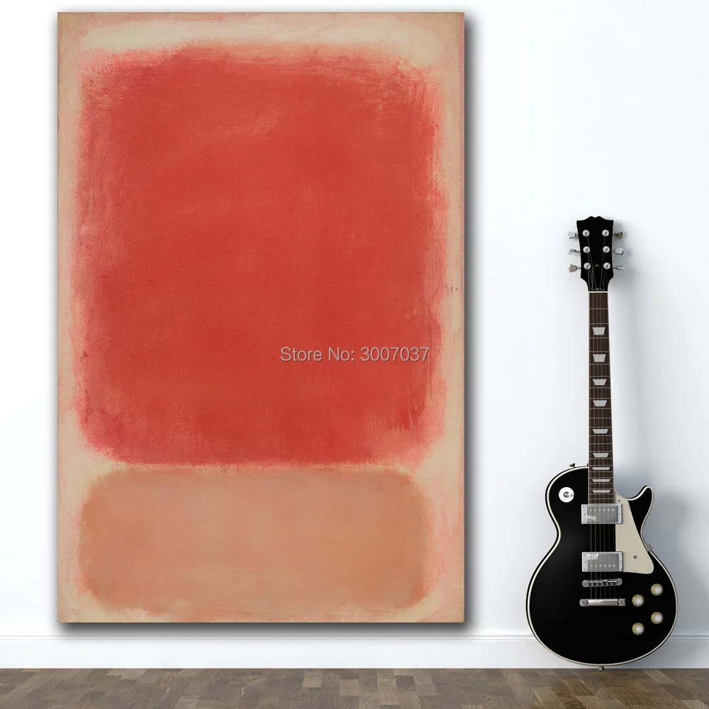 

Rothko Red and Pink on Pink by Mark Rothko Classical Still Life Oil Painting Living Room Canvas Modern Pictures For Art No Frame