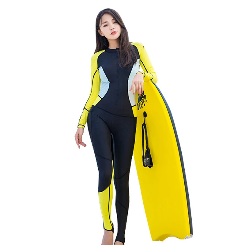 Hisea Women Wetsuit Long Sleeve Full Body With chest pad Diving Suit UV Protection Prevent Jellyfish Swimwear Surfing Wetsuits | Спорт и