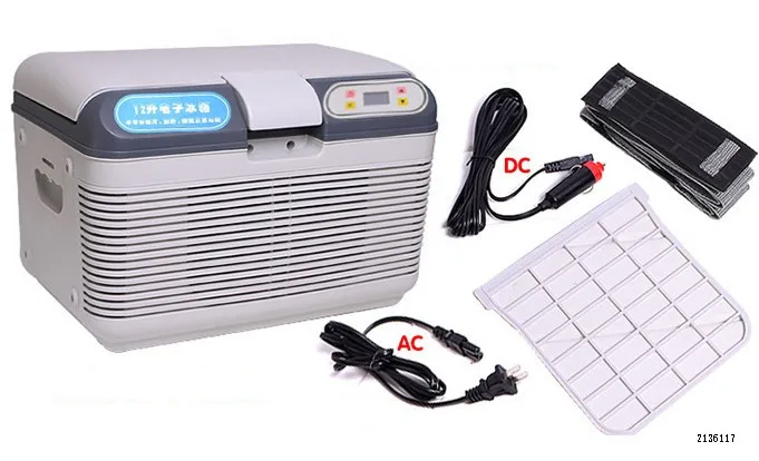12V220V 12L Double Refrigeration Car Refrigerator Mini Household Refrigerator Thermostat Can Be Refrigerated Display of Insulin (11)