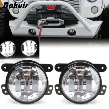 

Pair LED Fog Light Kit 30W 4 inch For 07~14 Jeep Wrangler JK Rubicon Sahara