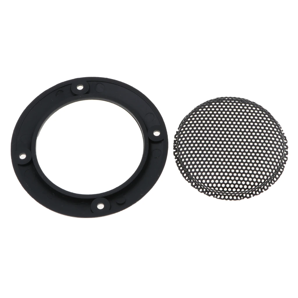 5 Pieces Speaker Grills Cover Case with 20 pcs Screws for 5 Inches Speaker Mounting Home Audio DIY