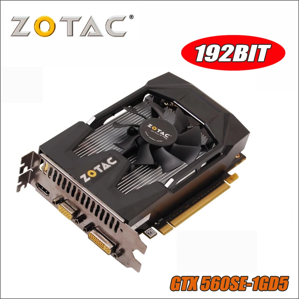 Оригинальная видеокарта ZOTAC GeForce GTX 560SE 1 ГБ GDDR5 GTX560 видеокарты для nVIDIA GTX 560 SE 1GD5 Thunder edition Hdmi VGA