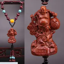 Деревянные резные роскошный автомобиль Висячие accessorios Майтрейя automóveis Acessórios зеркало заднего вида Украшения