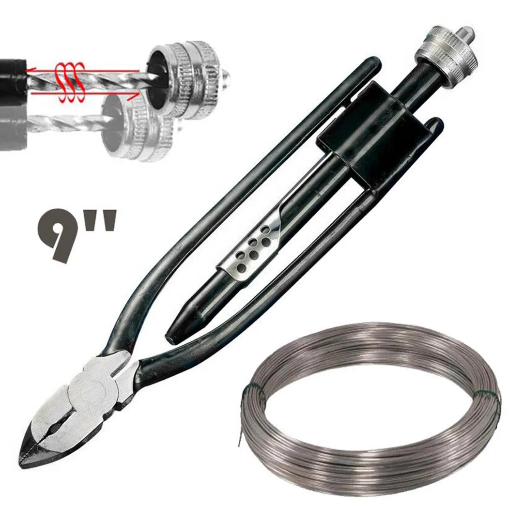 1pc 9" Safety Lock Locking Wire Pliers with Cutter Tool Twist Wire Twister For Twisting Wire For Twisting Wire Rapid Mayitr