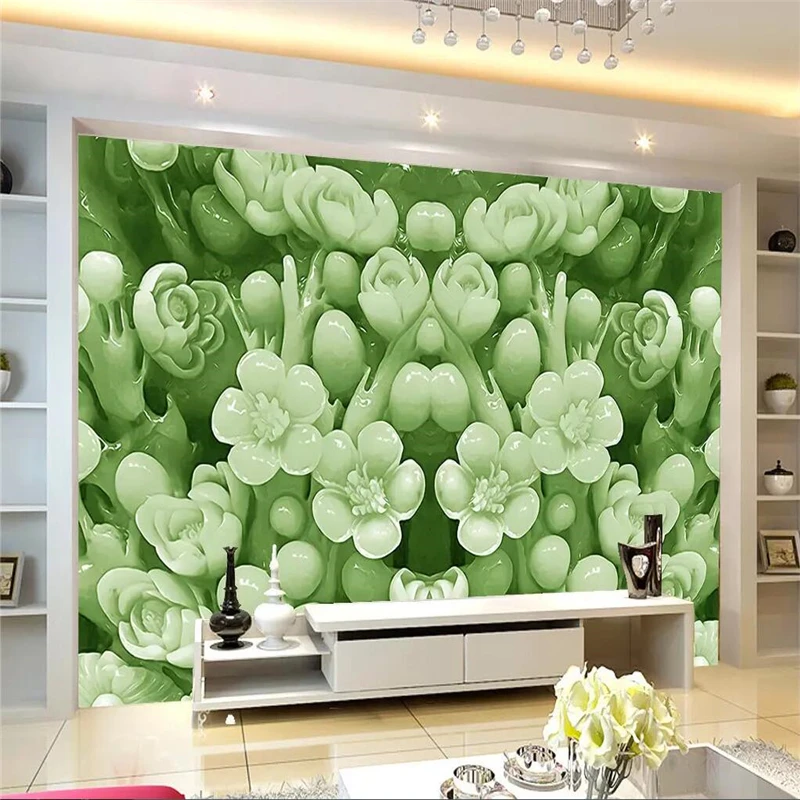 3DA large mural live version terror Escape from the 3D visual wall wallpaper background personalized custom