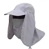 Outdoor Sport Hiking Visor Hat xue hua piao piao hat UV Protection Face Neck Cover Fishing Sun Protect Caps ► Photo 3/6