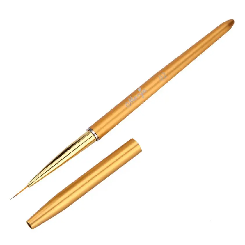 Beauty Girl 1 шт. наконечники для дизайна ногтей УФ-гель кристальная живопись ручка для рисования кисть для маникюра инструмент для дизайна ногтей дропшопинг - Цвет: Золотой