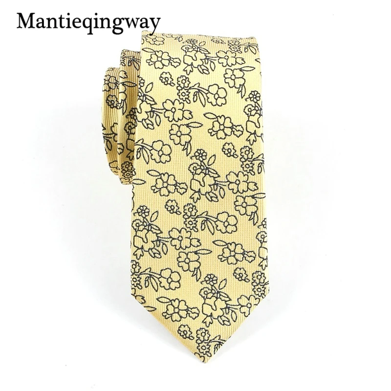 Mantieqingway 8 см деловые галстуки из полиэстера для мужчин брендовый галстук аксессуар свадебный Тощий шейный платок для костюма рубашка галстук