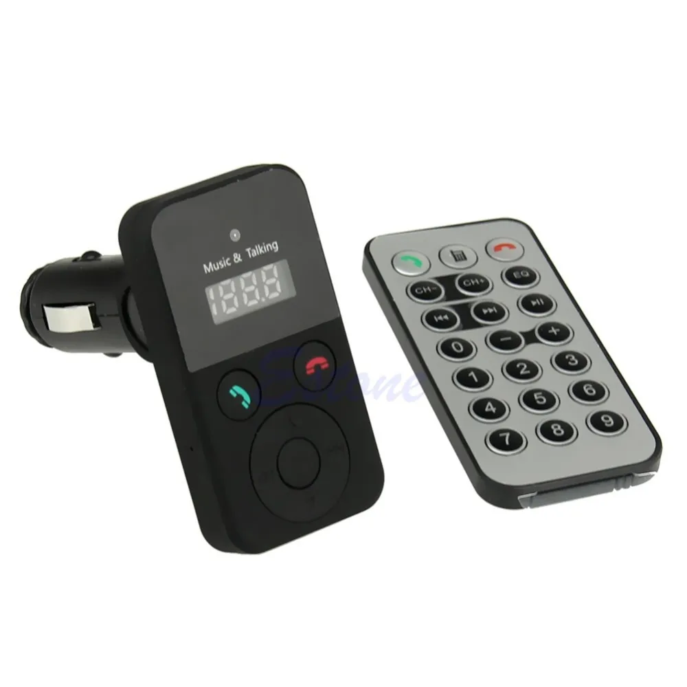 1 Set Car Kit Handsfree Bluetooth MP3 Wireless FM Transmitter USB SD LCD Remote Control