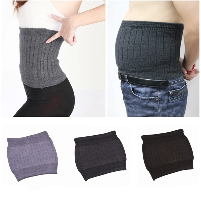 

Elastic UniSex Women Stretch Cashmere Belts Fitness Bodybuilding Waist Warmer Wool Waist Support Lumbar Brace Protector