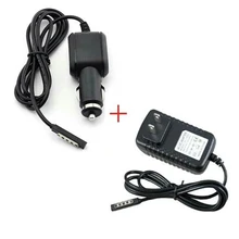 Вилка Европа/США AC DC домашний дорожный шнур+ Автомобильное зарядное устройство адаптер питания для microsoft Surface RT RT2 Surface 2 Pro Pro2 2 10,6"