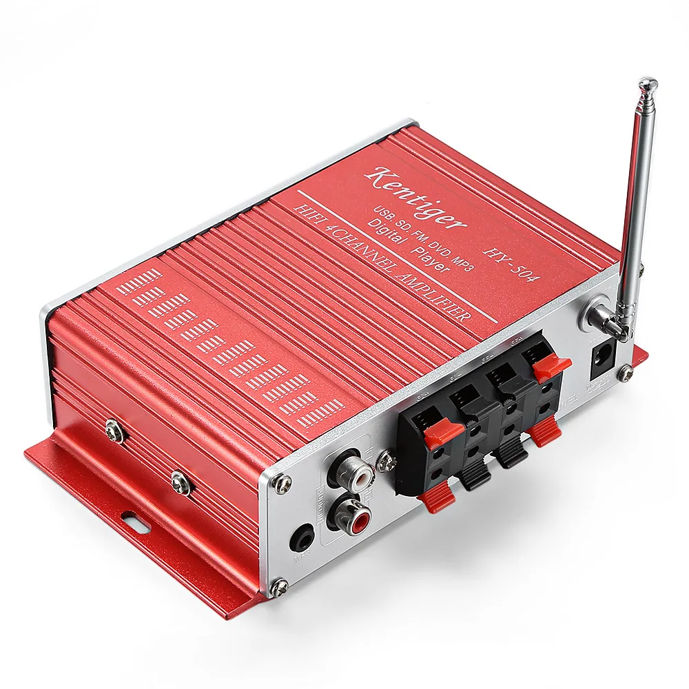Kentiger HY 504 цифровой аудио усилитель Hi Fi 4 канала Мощность стерео дистанционного