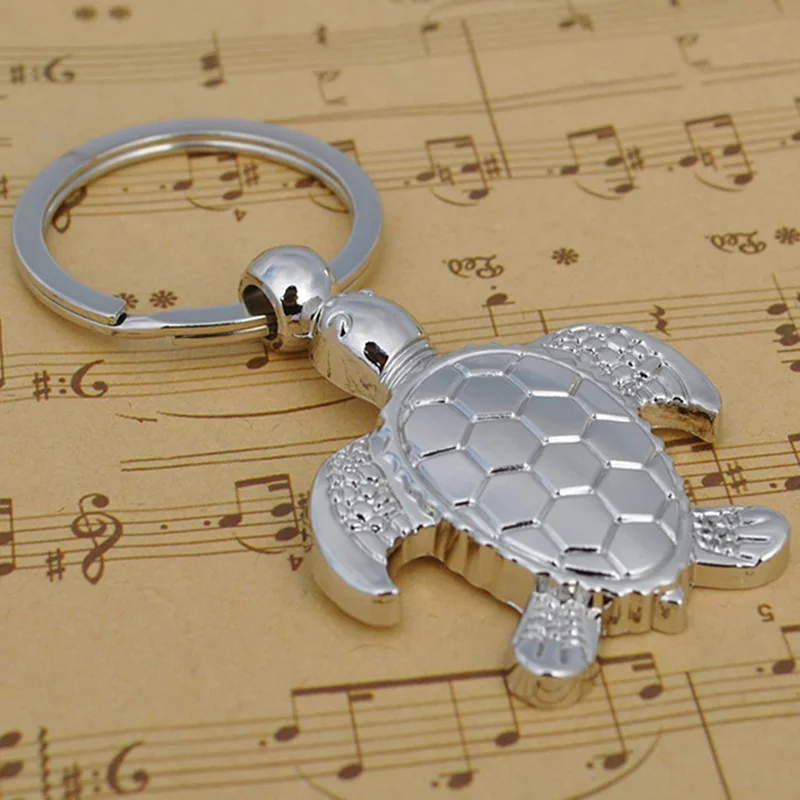 

Fashion Tortoise Key Chain Personality Animal Pendant Car Key Holder Simulation Sea Turtle Keychain Bag Charm Accessories