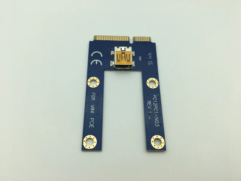 Мини PCIe Riser PCI Express 1x to 16x для ноутбука внешняя видеокарта GDC Miner Mini PCIe to PCI-e удлинитель Riser Card
