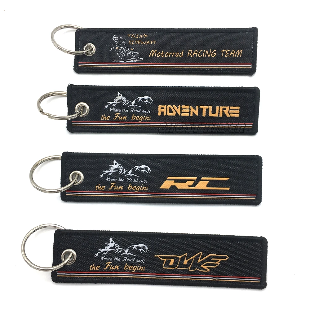 

For KTM Adventure Duke RC Embroidered Badge Keyring Embroidery Key Holder Chain Collection Keychain