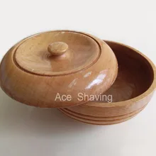 Слегка дефектная картина бука деревянная для бритья чаша кружка для мыла с крышкой крышка чашка с изображением бороды