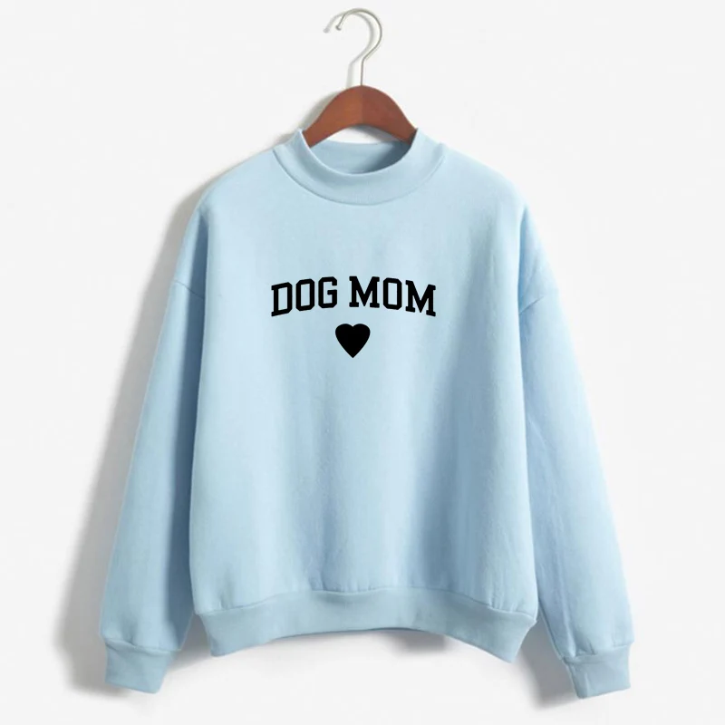  Women'S Sweatshirt Dog Mom Funny Print Pullover Female Sweatshirt Long Sleeve Womens Clothing Autum