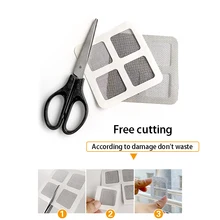 5 шт. москитная сетка мозаичный из кусочков самоклеящаяся лента быстрая борьба с вредителями дверь сетка окно экран магнит москитная сетка инструмент для ремонта