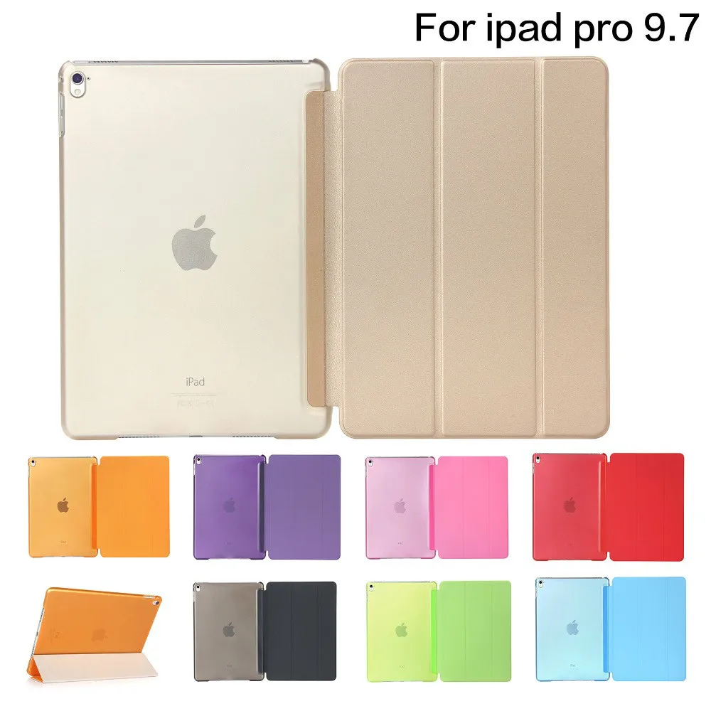 Case For ipad pro 9.7 inch A1673 A1674 A1675,Color PU Magnetic Smart Cover Case stand for iPad case pro 9.7+screen protector