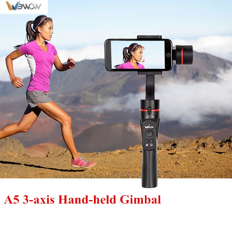 Wewow A5 3-axis Handheld Gimbal Stabalizer APP Control Phone Stabilizer Handheld Camera Stabilizer for Smartphone Android